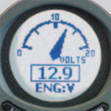 Engine trim page as a trim gauge for single engine,  34800-88L01-000 - 