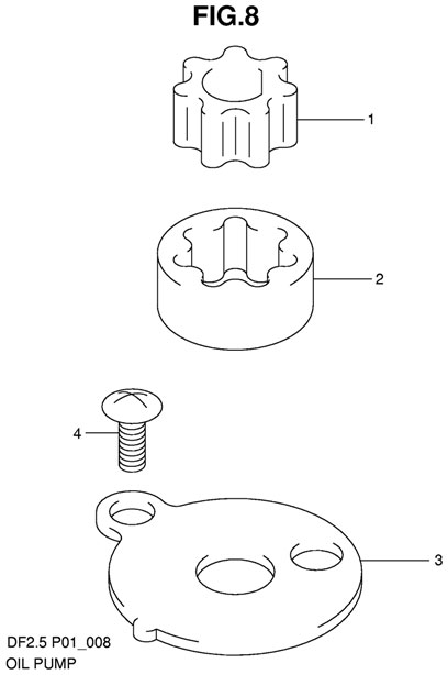   suzuki df2.5 sk9 2009 Oil Pump