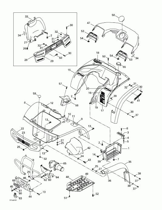  Traxter, 7419/7420/7425/7426 (red/rouge), 2001 - Body And Accessories