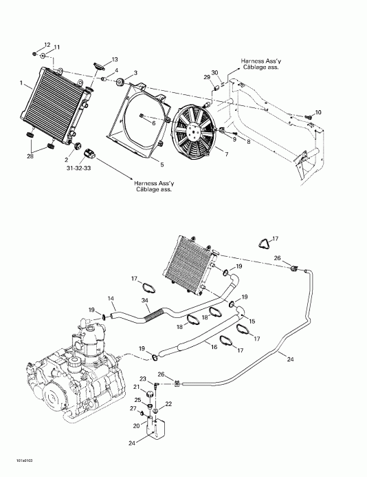   Traxter Autoshift, 2001 - Cooling System