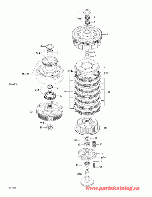 Traxter Footshift, Green/vert, 2001  - Clutch