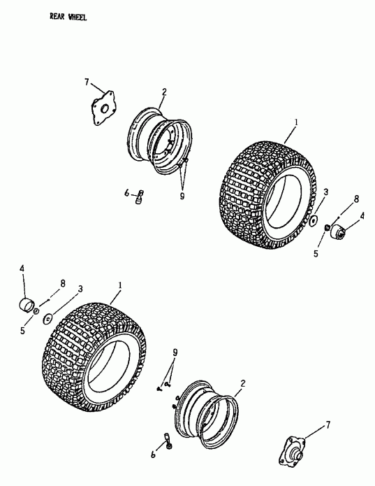  Mini DS 50 2-strokes, 2002 - Rear Wheel 166-18