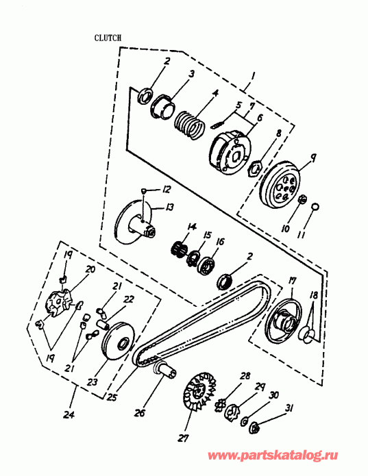  Bombardier  Mini DS 90 2-strokes, 2002 - Clutch 170-10