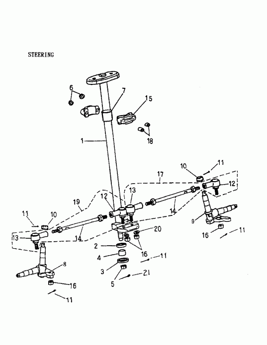 Mini DS 90 2-strokes, 2002 - Steering System 170-23