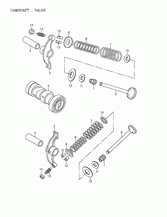   Mini DS 90 4-strokes, 2002  - Camshaft, Valve (172-03)