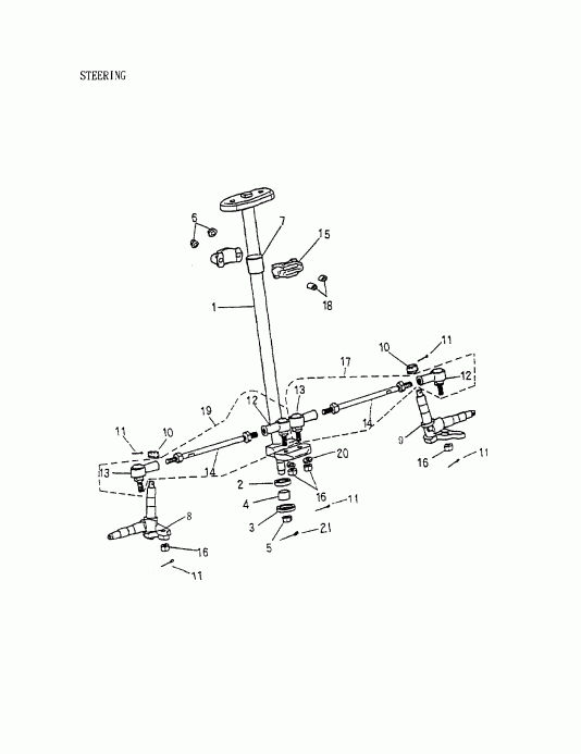  BRP Mini DS 90 4-strokes, 2002  - Steering System 172-27