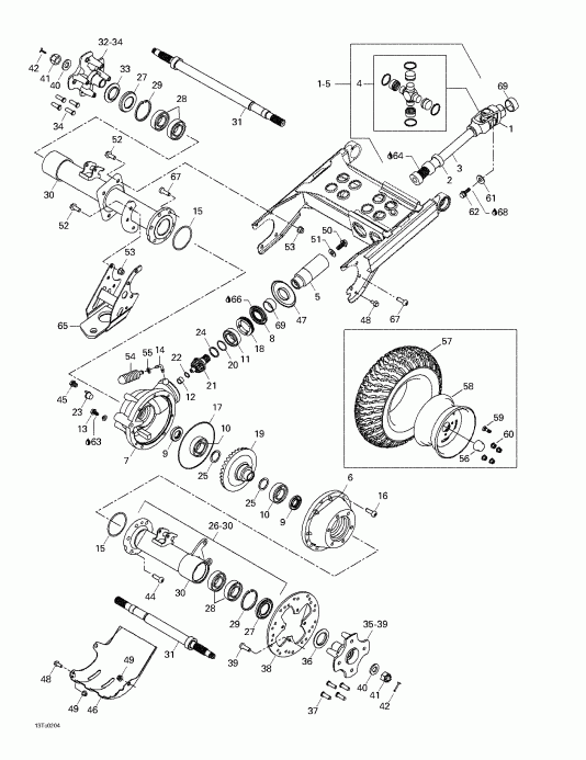 Bombardier Quest, 2002  - Drive System, Rear