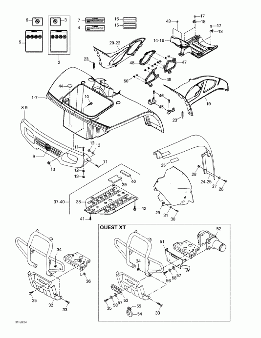    Quest, 2002 - Body And Accessories