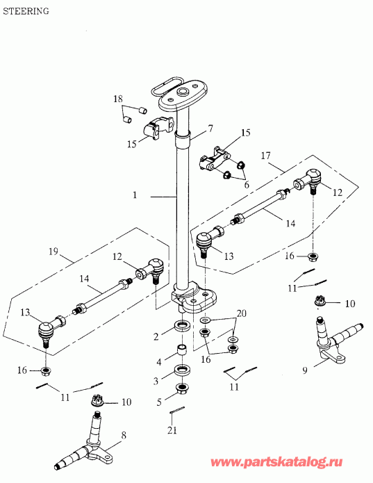    Mini DS 50 2-strokes, 2003 - Steering System 166a-23