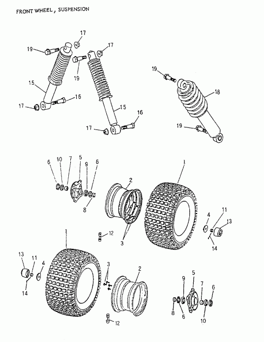  Bombardier - Front Wheel, Suspension 170a-17