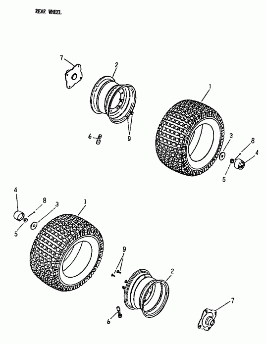   Mini DS 90 2-strokes, 2003 - Rear Wheel 170a-18