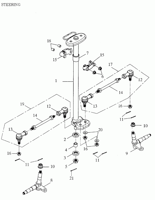  BRP Quest 50 2-strokes, 2003  - Steering System 166a-23