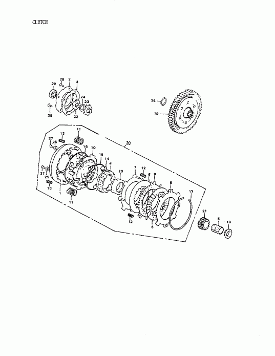  BRP Quest 90 4-strokes, 2003  - Clutch 172a-06