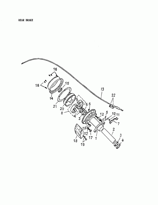  Bombardier - Rear Brake 172a-23