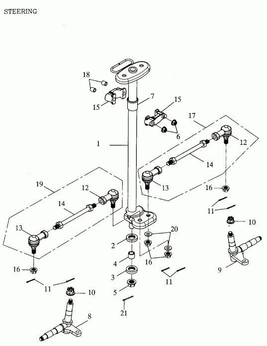 ATV  Quest 90 4-strokes, 2003 - Steering System 172a-27