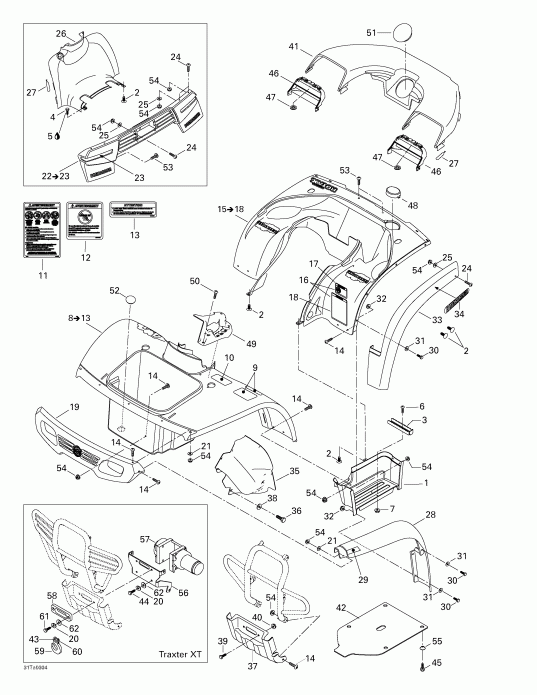 BRP  Traxter Autoshift XT, 2003 - Body And Accessories