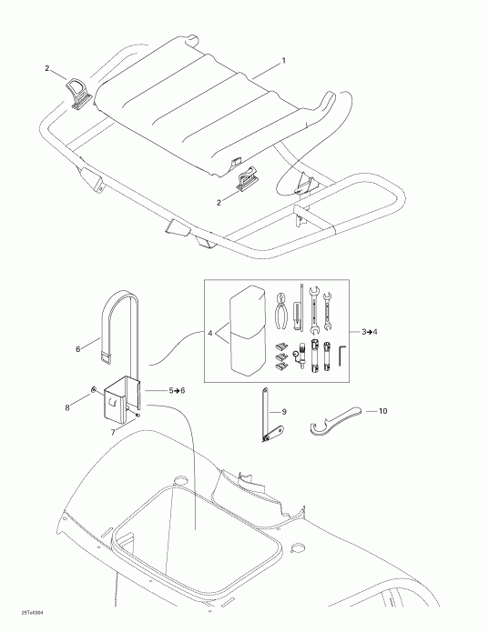 ATV  Traxter Autoshift XT, 2003  - Front Tray