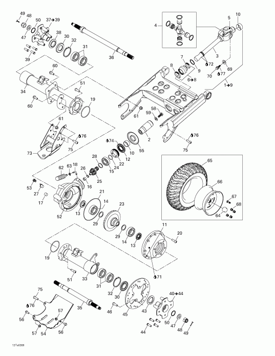   Traxter Max, 2003  - Drive System, Rear