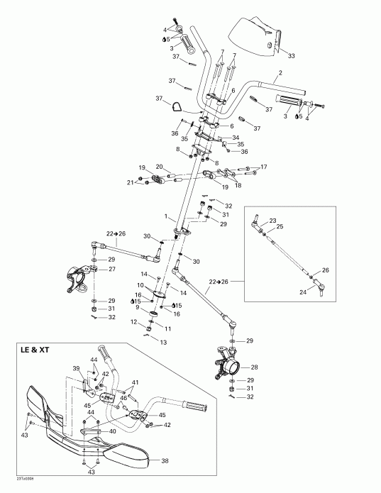  BRP  Traxter Max, 2003 - Steering System