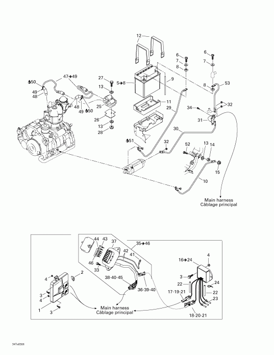  BRP Traxter Max, 2003  - Battery   