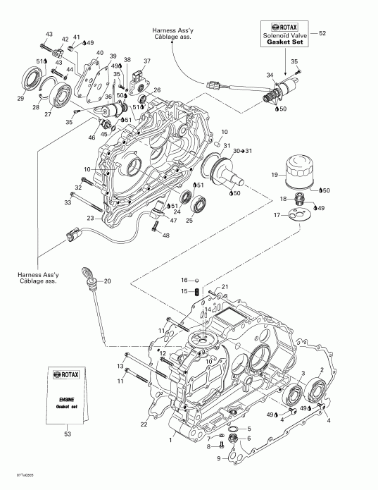  Traxter XL, 7565, 2003 - Clutch Housing And Cover