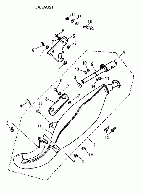    Mini DS 50 2-strokes, 2004 - Exhaust System