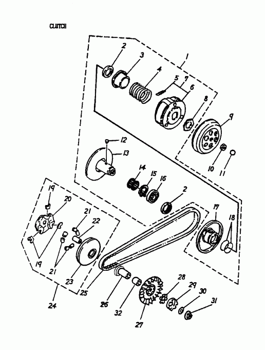  BRP Mini DS 50 2-strokes, 2004  - Clutch