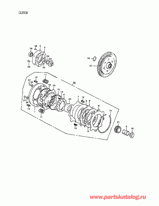   Mini DS 90 4-strokes, 2004  - Clutch