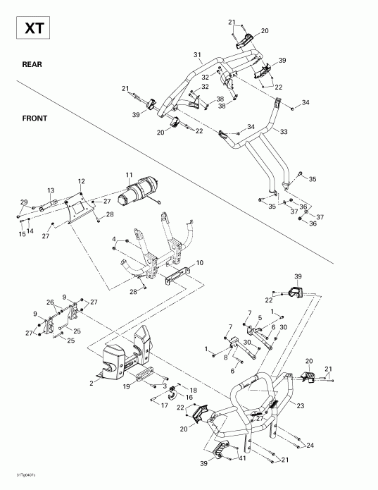 Outlander 400 XT 4 X 4, 2004  - Winch (xt)