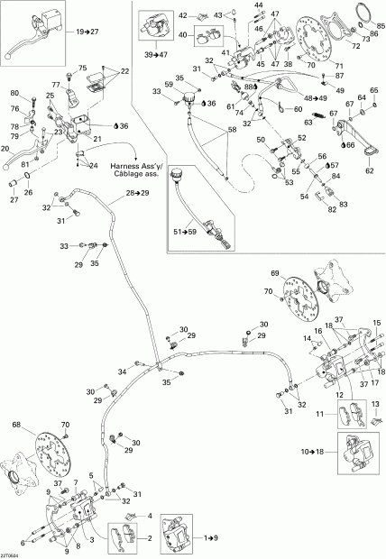   DS 650/DS 650 X, 2005 - Hydraulic Brake