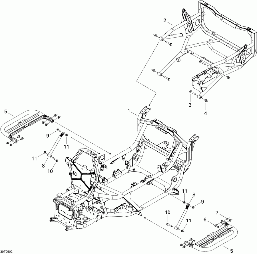 ATV BRP Traxter 5 Speed, 2005  -  System