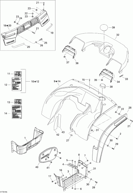  BRP Traxter CVT (500, 650, 650 XT), 2005  -    2