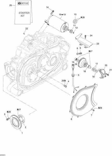   Traxter Max CVT 650, 2005  - Electric Starter