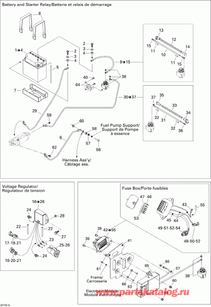 ATV BRP Traxter Max CVT 650, 2005  - Electrical System