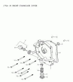 01-  ,   (01- Crankcase Cover)