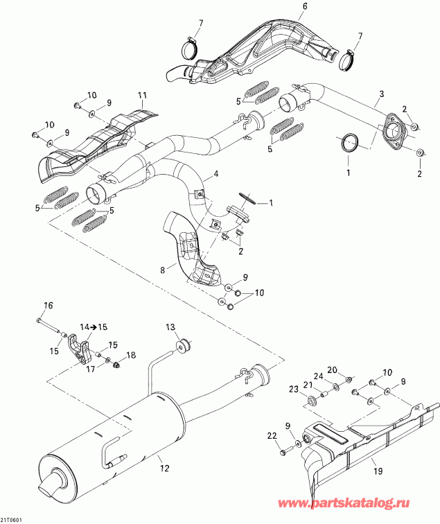   Outlander 800 STD 4 X 4, 2006  - Exhaust System