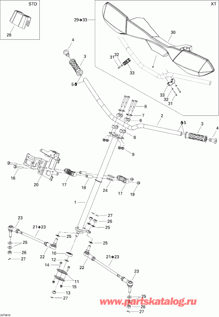    Outlander MAX 650 XT 4 X 4, 2006 - Steering System Max Xt