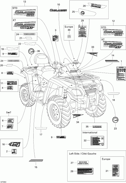    Outlander MAX 800 STD 4 X 4, 2006 -  Std
