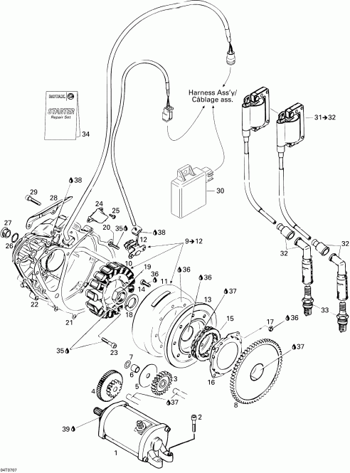 ATV  DS 650 X, 2007 - Ignition � �������