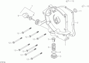 01-  ,  ,  (01- Crankcase Cover, Right)