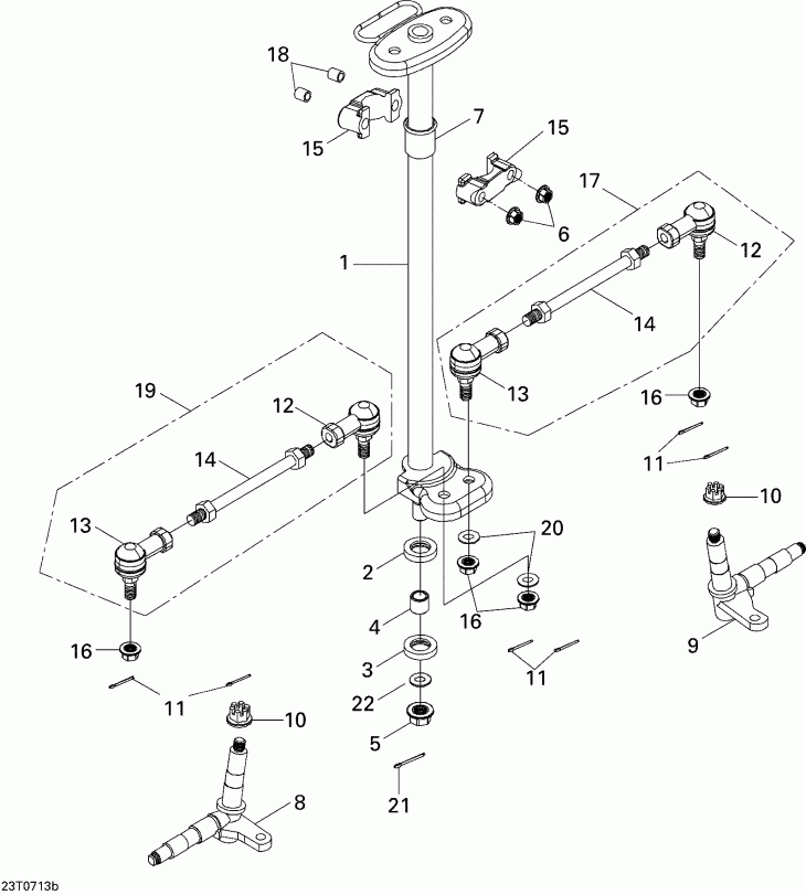  Bombardier Mini DS 90 4-strokes, 2007 - Steering System