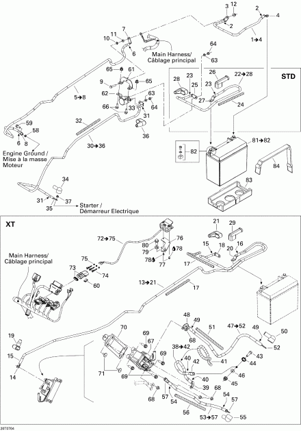 ����������  Outlander 800 XT 4 X 4, 2007 ������ - Electrical System Xt