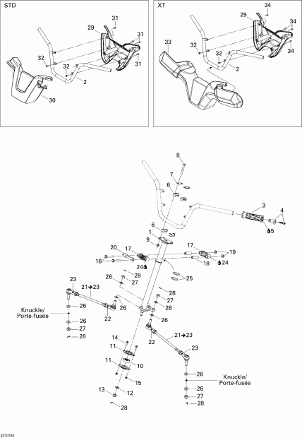 Outlander MAX 400 STD 4 X 4, 2007  - Steering System Std