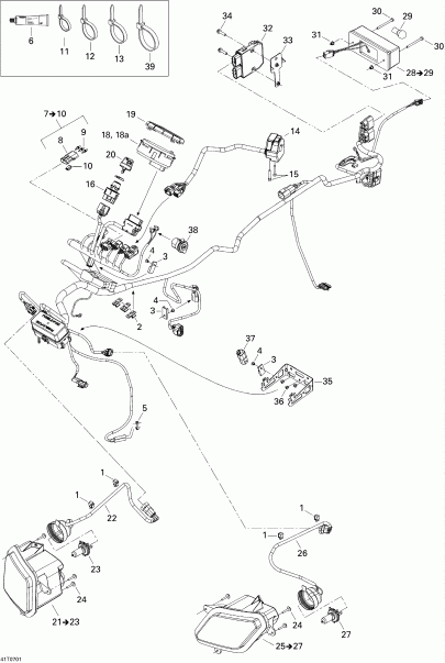  BRP  Outlander MAX 650 XT 4 X 4, 2007 - Electrical Accessories Xt