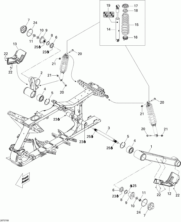 ATV Bombardier - Rear Suspension