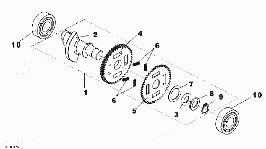 BRP DS 250 CVT, 2008  - Balance Shaft