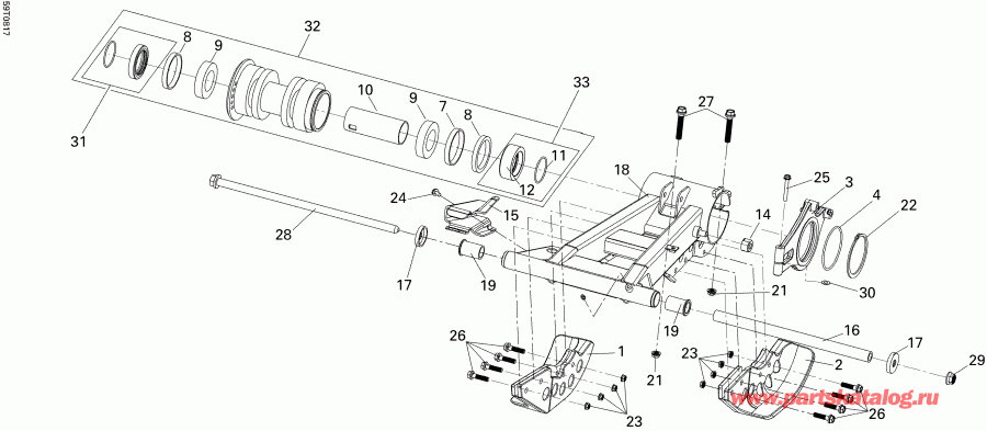 ATV  DS 250 CVT, 2008 - Rear Swing �����