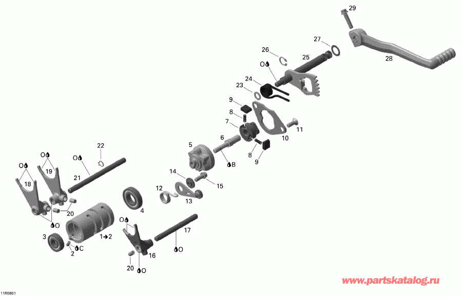   DS 450, 2008  - Shifting System