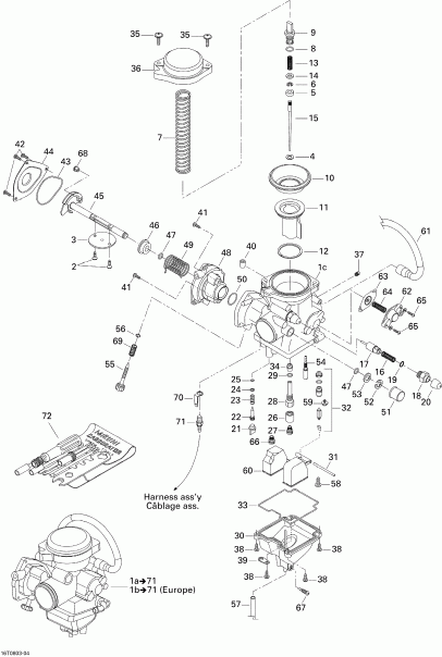 BRP  Outlander 400 STD, 2008 - Carburetor