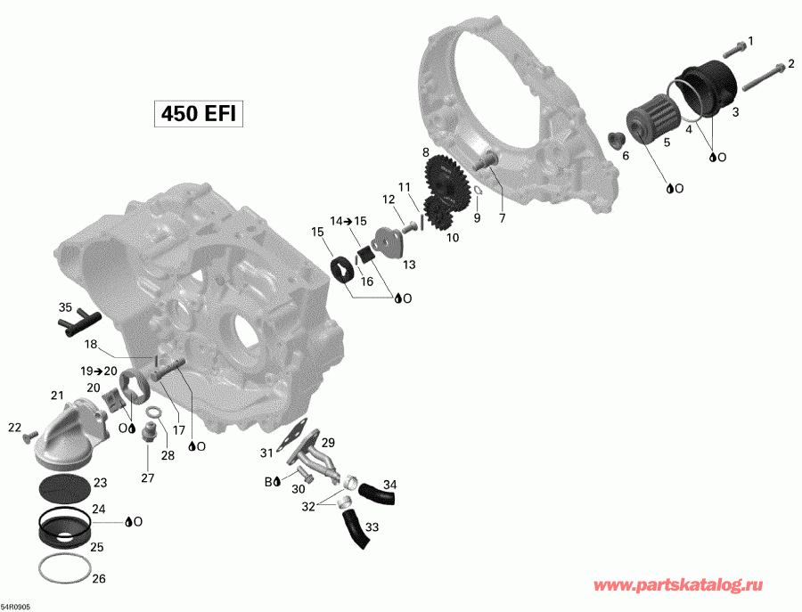  BRP  DS 450 EFI, 2009 - Engine Lubrication